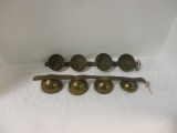 Two Sets of Old Brass Door Bells