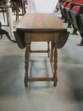 Distressed Drop Side Accent Table