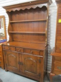 Drexel Pine 2 Piece China Hutch Server