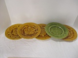 Five Antique Choisy-le-Roi Majolica Plates