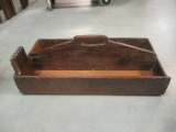 Antique Primitive Wooden Tool Caddy