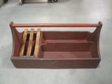 Old Primitive Wooden Tool Caddy