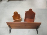 Three Old Wooden Shelves