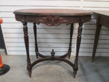 Antique Oblong Victorian Lamp Table