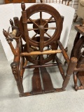 Antique Connecticut Chair Double Drive Spinning Wheel