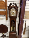 Colonial Mahogany 8 Day Westminster Rod Chime Chain Driven Grandfather Clock