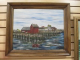 Framed Harry W. Smith Signed Original Sea Scape on Board