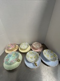 Six Shelley Fine Bone China Teacups and Saucers