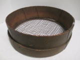 Rustic Bentwood Riddle Garden Sieve