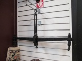 Antique Early 1800s Gold/Fur Trader Cast Iron Bar Balance Scale