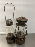 Antique No. 2 and No. H5 Skaters Lanterns