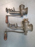 Vintage Keystone No. 5 and Blue Grass No. 71 Clamp on Grinders