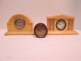 Two USA Bakelite Winding Clocks and Winding Clock Mechanism