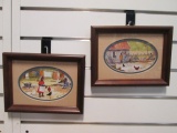 Two Edi Sweet Black Americana Lithograph Prints