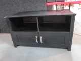 Black 2 Door Media Console