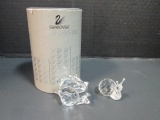 Swarovski Snail Figurine and Silver Crystal Seashell Figurine in Original Box