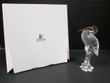 Swarovski Silver Crystal Heron Figurine in Original Box