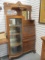 Tiger Oak Antique Secretary/Bookcase w/Claw Feet