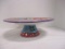 Round Floral/Paisley Pedestal Cake Plate