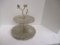 2 Tiered Metal Dessert Stand