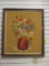 Vintage Crewel Needlework Framed Wall Art