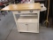 Rolling Kitchen Island 1 Drawer/2 Door w/Drop Down Side