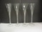 4 Crystal Flutes