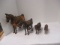 Vintage Cast Metal Horse Figures (Lot of 4)