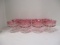 King's Crown Ruby Red Flash Thumbprint Cranberry Glass