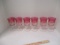 King's Crown Ruby Red Flash Thumbprint Cranberry Glass