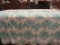 Blue & Pink Floral Quilted Bedspread