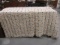 Brown/Gold/Blue Quilted Bedspread