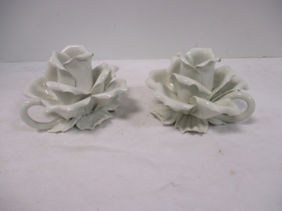 Cabbage/Rose Petal Shaped Votive Holders