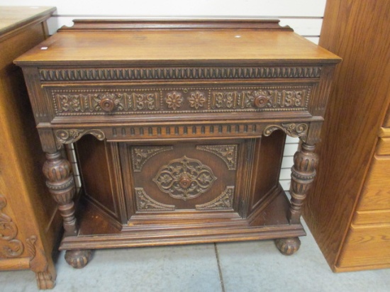 Jacobean Style Tiger Oak Sideboard