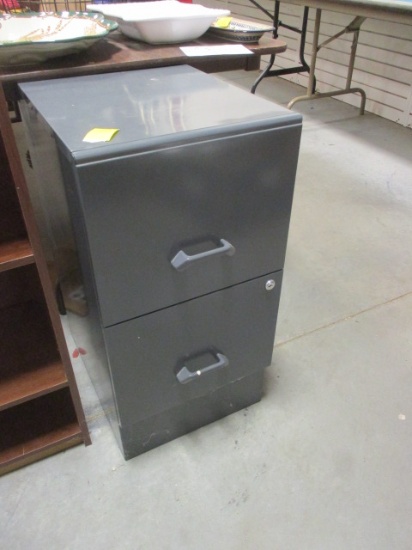 2 Drawer Metal File Cabinet