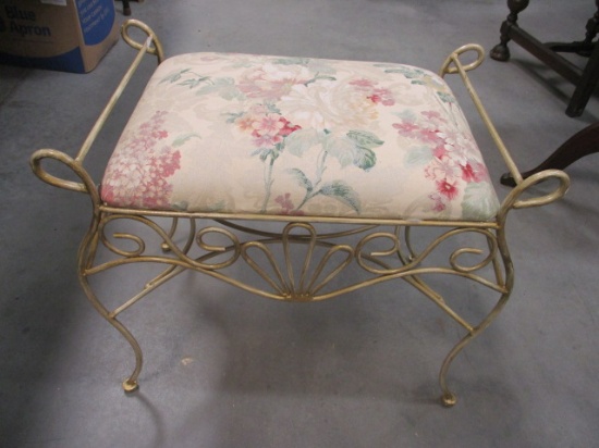 Vanity Stool w/Upholstered Seat