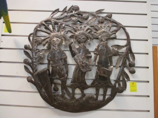 Calypso Band 3D Steel Drum Metal Wall Art