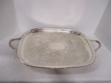 Towle Silverplate Handled Footed Platter