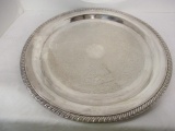 Leonard Silverplate Round Platter