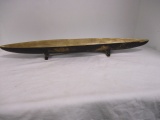 Brass Boat Shaped Serving Bowl