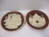 Incolay Stone Romanetti Collector Plates
