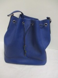 Calvin Klein Blue Shoulder Bucket Handbag