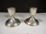 Duchin Creation Sterling Weighted Candlesticks (PR) 3 1/2