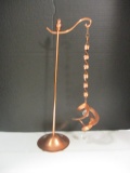Copper Table Top Decorative Twirler on Stand