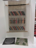 Loom Weaving Wall Art 14 x 34, Aztec Sun Stone 10 x 10, &