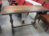 Vintage Trestle Console Table