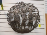 Calypso Band 3D Steel Drum Metal Wall Art