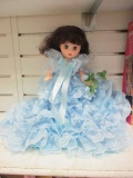 Doll Body in Blue Dress on Stand