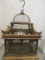 Vintage Wooden Asian Decorative Bird Cage.