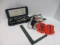 Black & Decker Drill Bits in Case and Drill, Powers On, Level.